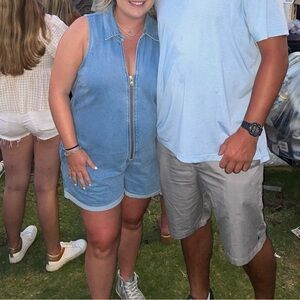 Show me your mumu denim romper